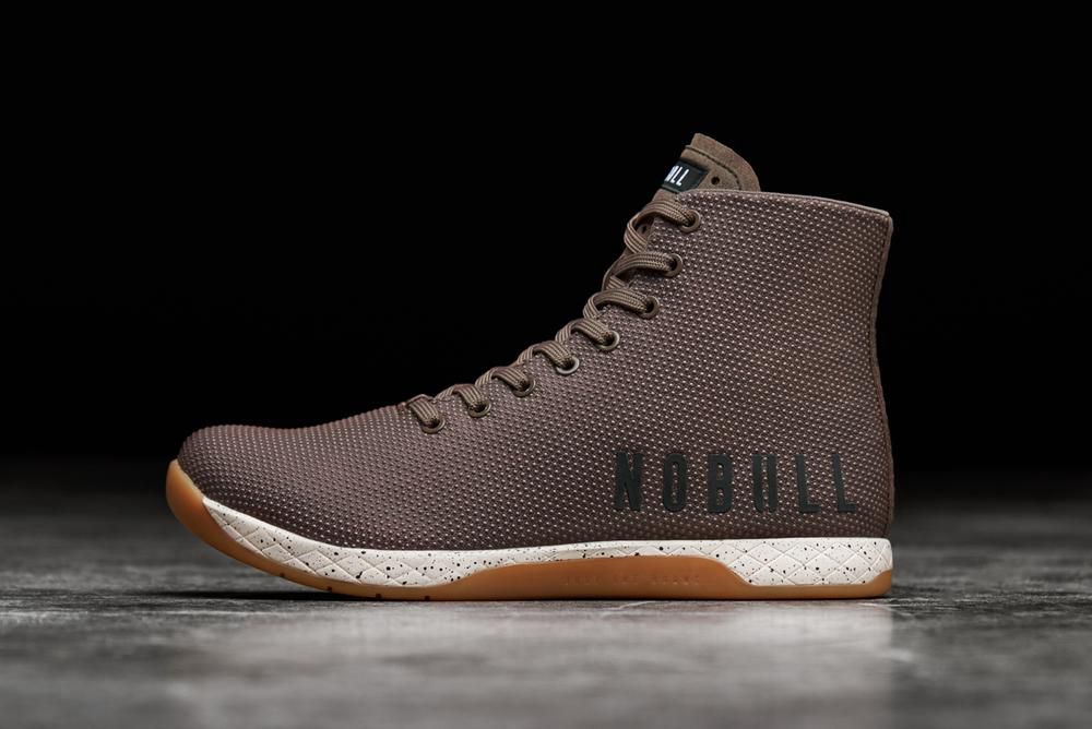 NOBULL High-Top Chestnut Superfabric Uzun Spor Ayakkabı Erkek - Çikolata - Turkiye (SRP-563041)